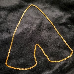 10K 21.5" Braided Gold Necklace